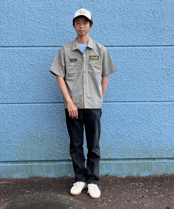 BEAMS HEARTのGMS ミニチェック ワークシャツを使ったコーディネートを紹介します。｜Rakuten Fashion(楽天ファッション／旧楽天ブランドアベニュー)5968839