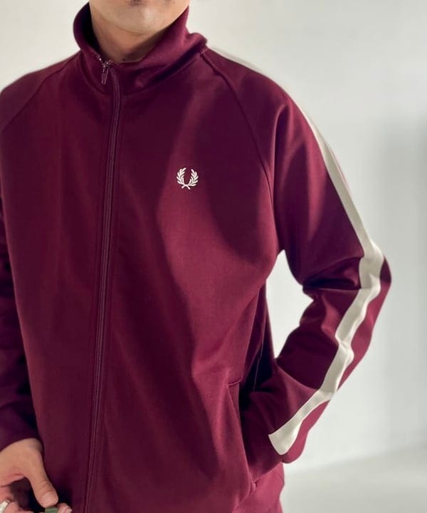 BEAMS × FRED PERRY ジップアップジャケット メンズア BEAMS MENの【別注】FRED PERRY / トラックジャケット 25AW ジップ