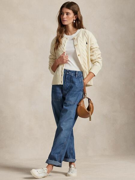 RALPH LAUREN | ケーブルニット ウールカシミヤ カーディガン