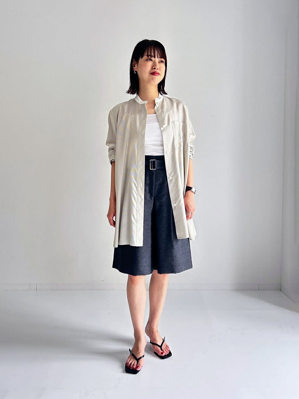 TOMORROWLAND | グロッシースラブ バミューダパンツ | Rakuten Fashion