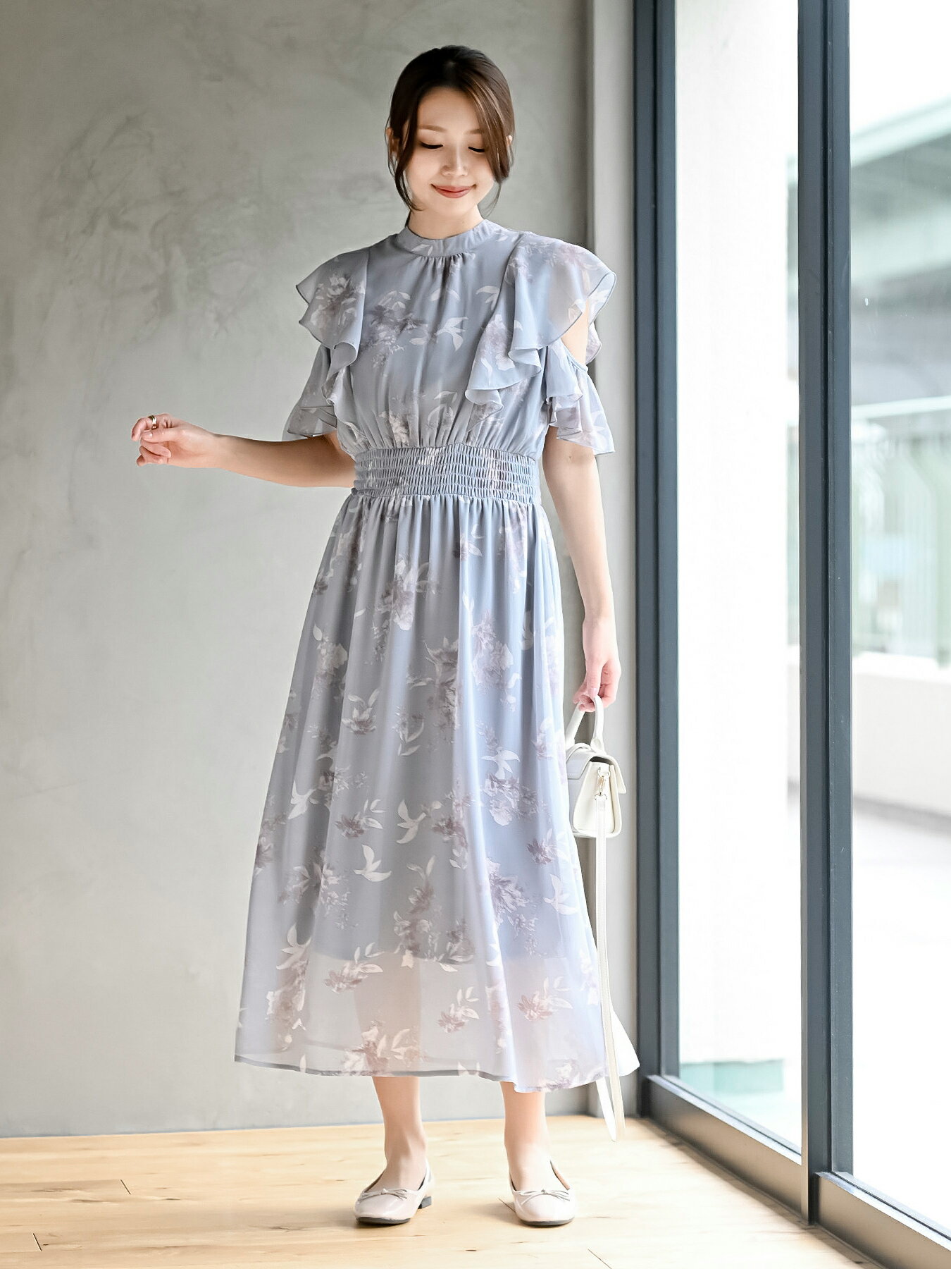 rps | ラッフルスリーブ花柄ワンピース | Rakuten Fashion(楽天