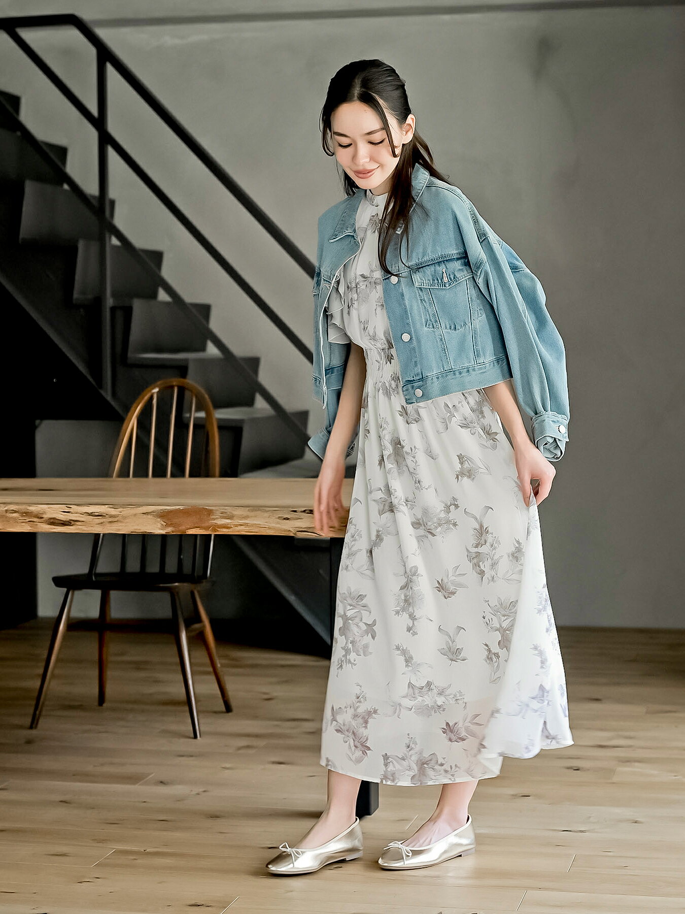 rps | ラッフルスリーブ花柄ワンピース | Rakuten Fashion(楽天