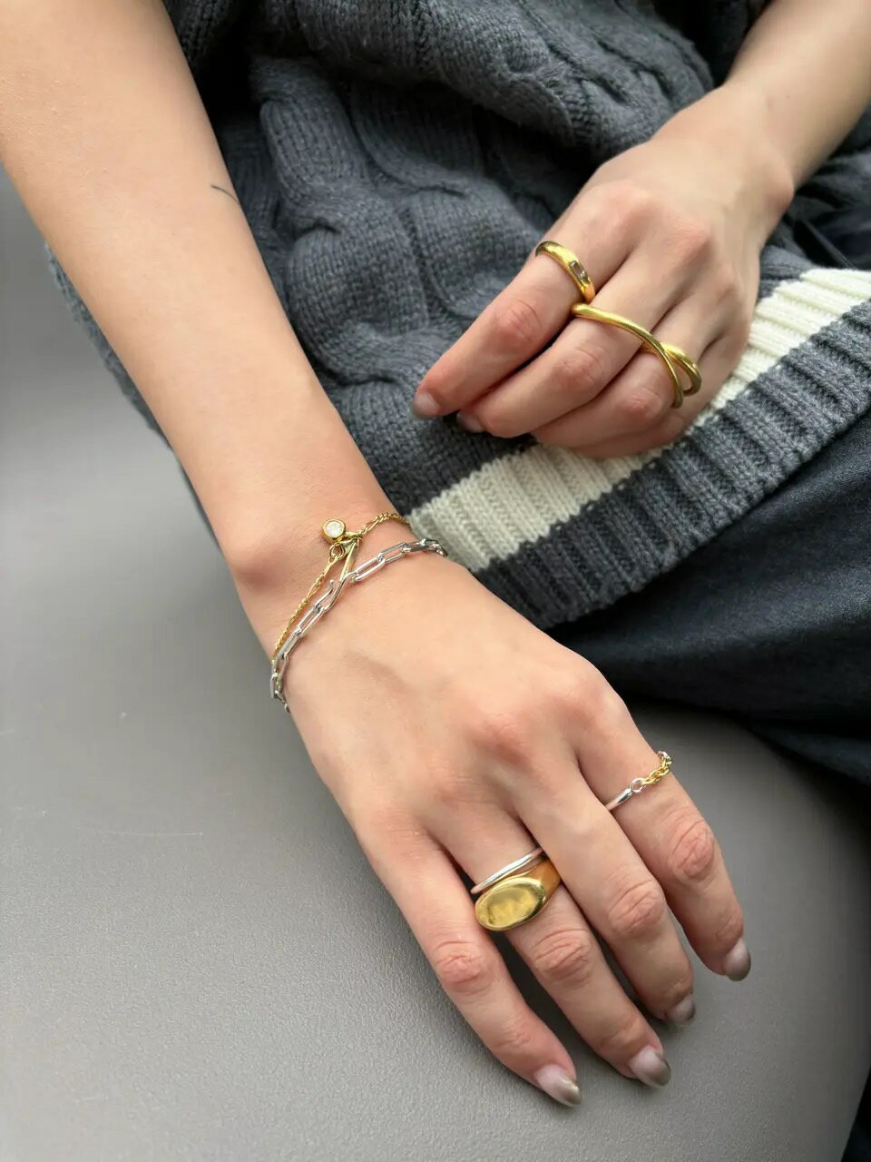 TEN. | グリッドブレスレット SV-S- | Rakuten Fashion(楽天