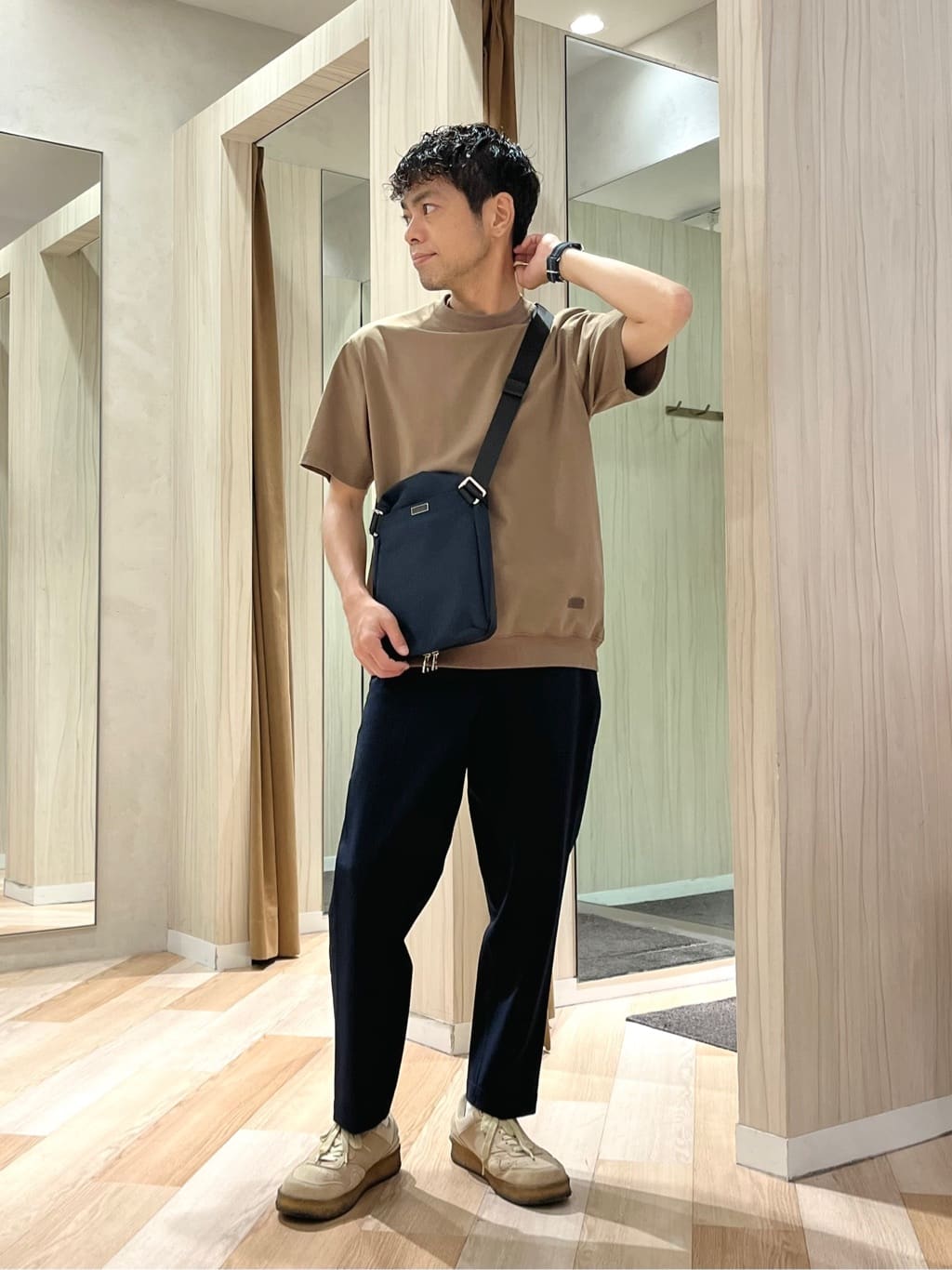 TAKEO KIKUCHIの【抗菌防臭/5サイズ展開】ハイゲージポンチ Tシャツを使ったコーディネートを紹介します。｜Rakuten Fashion(楽天ファッション／旧楽天ブランドアベニュー)5975962