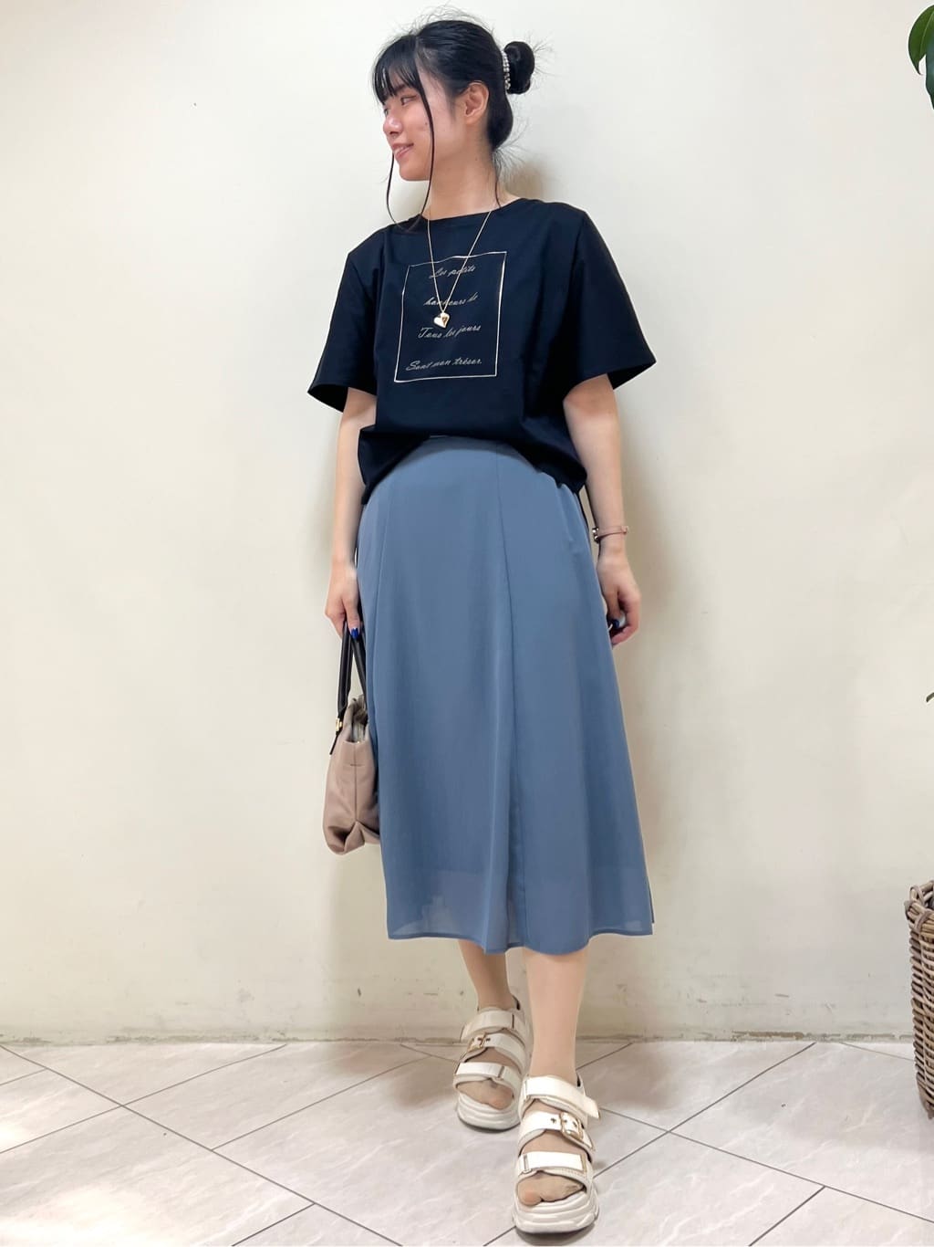 【UVカット／接触冷感／マシンウォッシュ可】ドルマンスリーブロゴTシャツ UVカット／接触冷感／マシンウォッシュ可】ドルマンスリーブロゴ