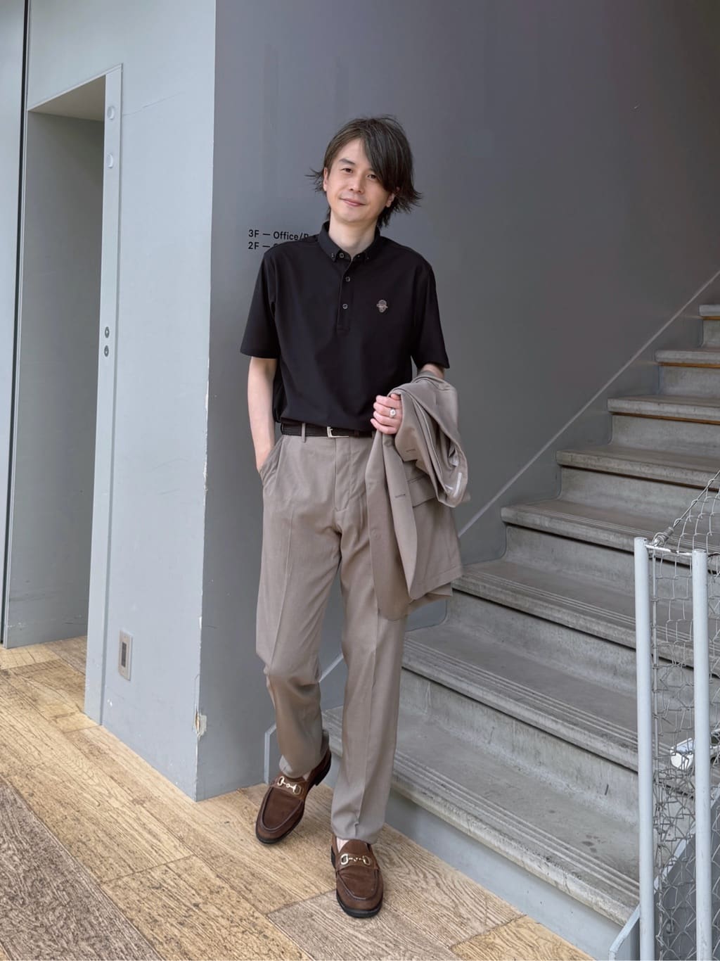 TAKEO KIKUCHIの【COOL CITY WEAR】エアートール ポロシャツ /接触冷感・通気性を使ったコーディネートを紹介します。｜Rakuten Fashion(楽天ファッション／旧楽天ブランドアベニュー)5977804