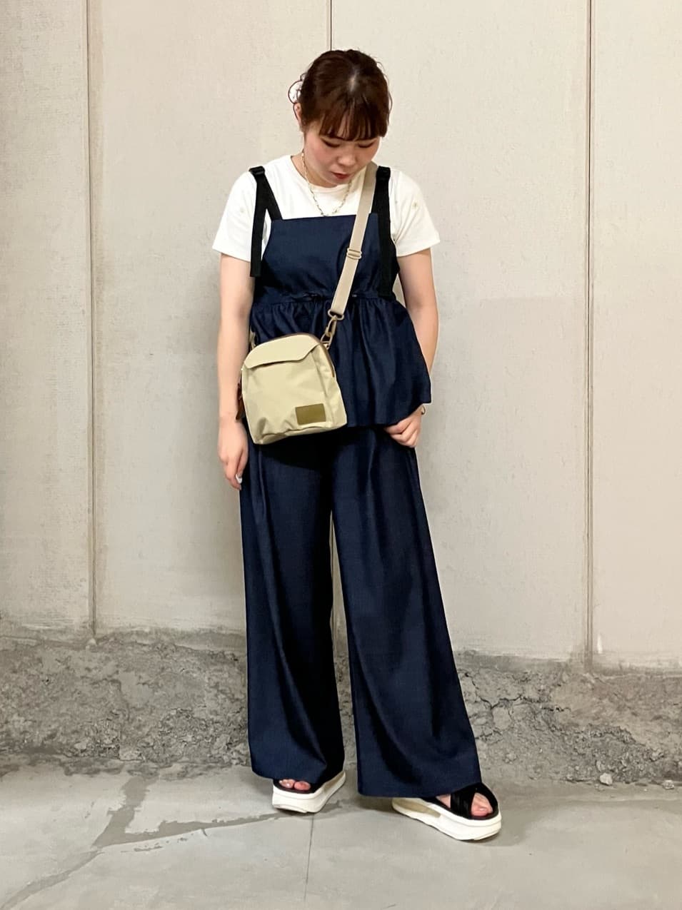 THOUSAND MILES × FREAK'S STORE キャミソールパンツ THOUSAND MILE/ベルトキャミソール パンツ セットアップ / ゼブラ