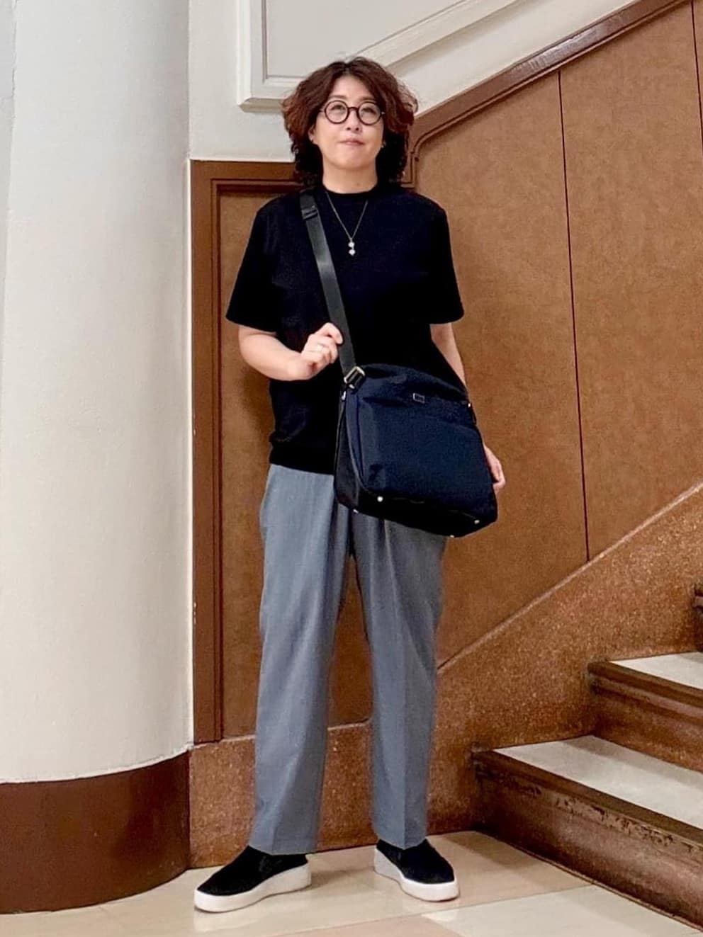 TAKEO KIKUCHIの【抗菌防臭/5サイズ展開】ハイゲージポンチ Tシャツを使ったコーディネートを紹介します。｜Rakuten Fashion(楽天ファッション／旧楽天ブランドアベニュー)5979550