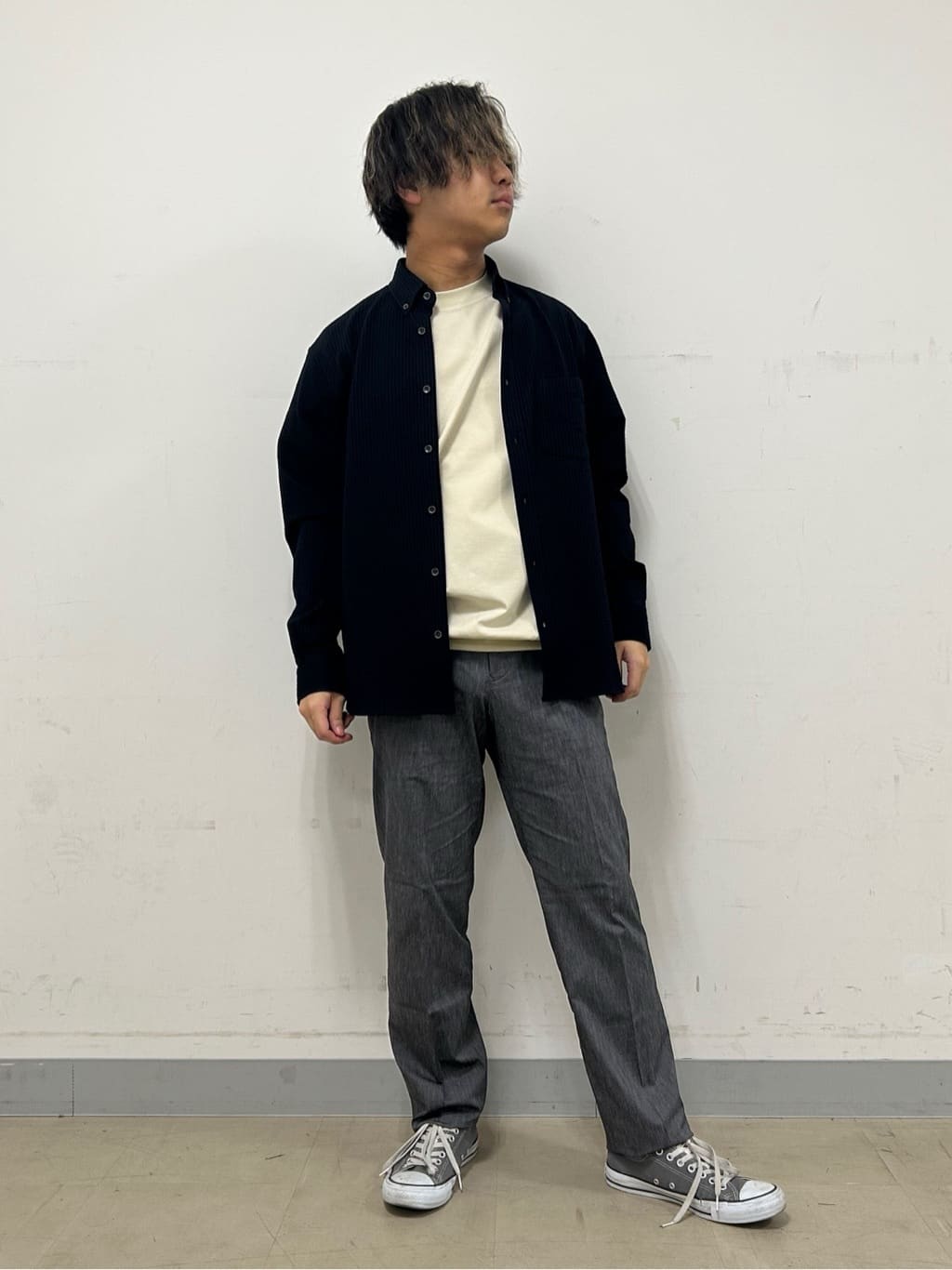 TAKEO KIKUCHIの【抗菌防臭/シーズンレス】シアサッカー ジャージシャツを使ったコーディネートを紹介します。｜Rakuten Fashion(楽天ファッション／旧楽天ブランドアベニュー)5979608