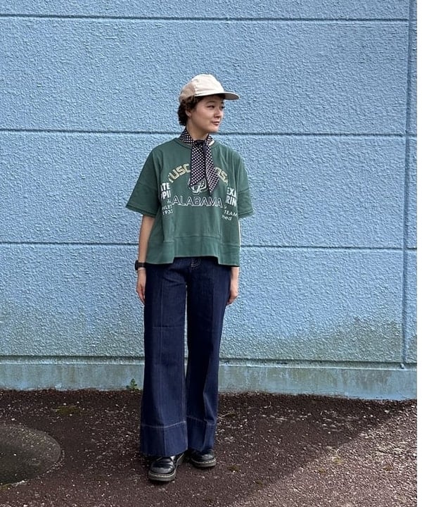 BEAMS HEARTのリメイク風 プリント Tシャツを使ったコーディネートを紹介します。｜Rakuten Fashion(楽天ファッション／旧楽天ブランドアベニュー)5983812