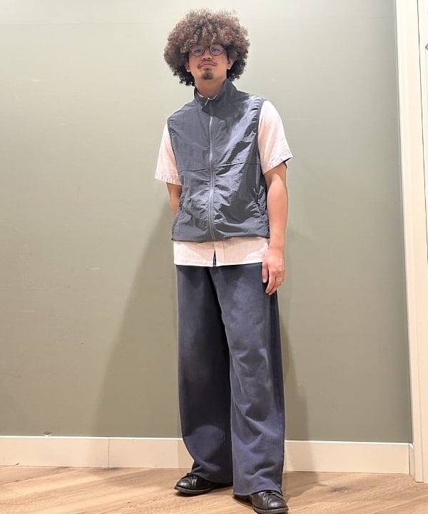 BEAMS HEARTのGMS ワイドストレート  コットンウラケ パンツを使ったコーディネートを紹介します。｜Rakuten Fashion(楽天ファッション／旧楽天ブランドアベニュー)5985557