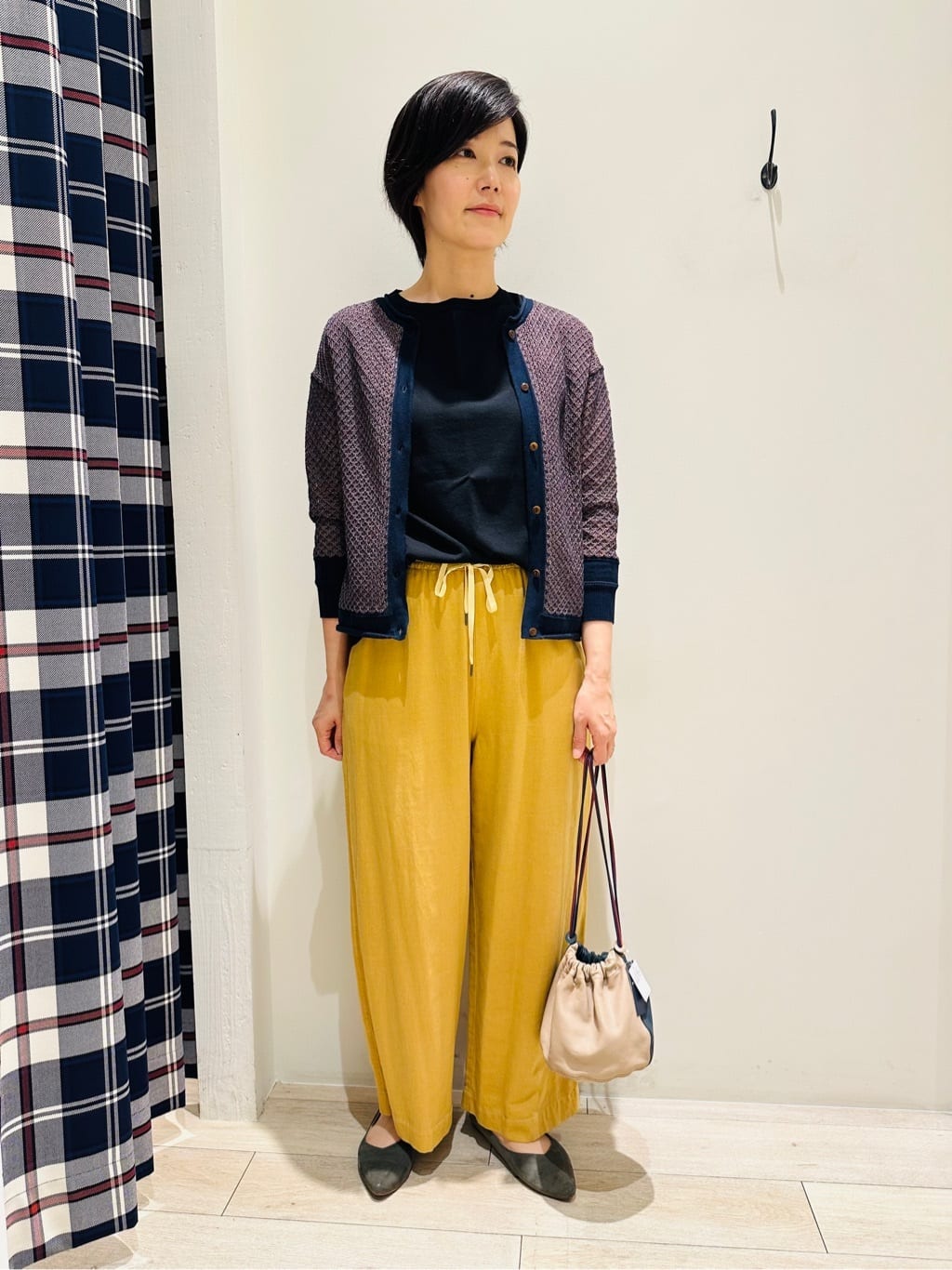 SIPULIのPlating Stitch 2WAYニットカーディガンを使った