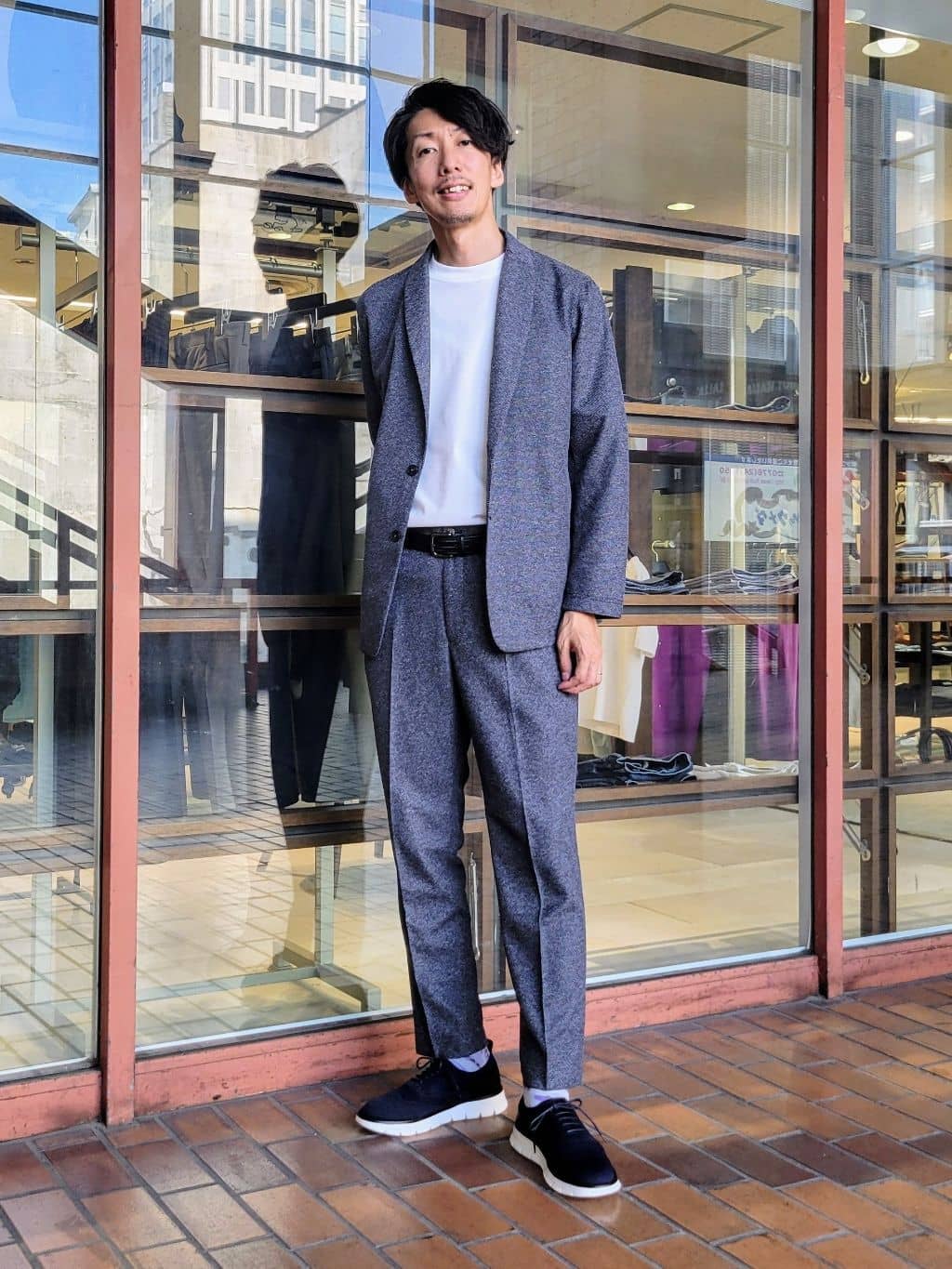 TAKEO KIKUCHIの【抗菌防臭】尾州リネンブレンド ドビーメッシュ カーディガンを使ったコーディネートを紹介します。｜Rakuten Fashion(楽天ファッション／旧楽天ブランドアベニュー)5987794