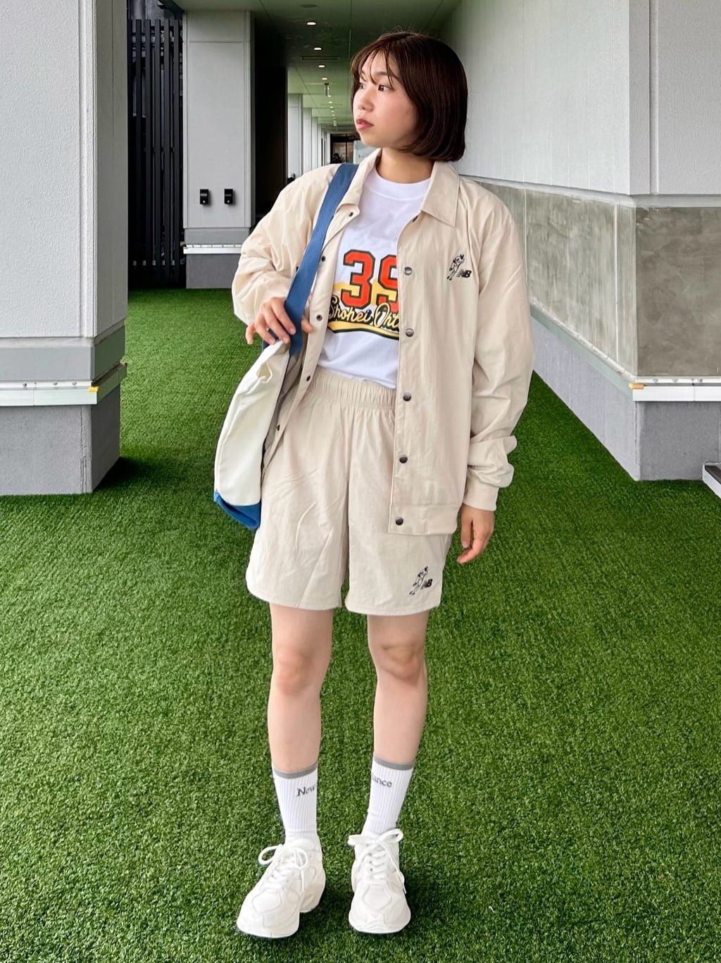 ラスト1点！アイボリー　オフホワイト　被布　90サイズ New Balance | 大谷翔平 メモリーズショートスリーブTシャツ