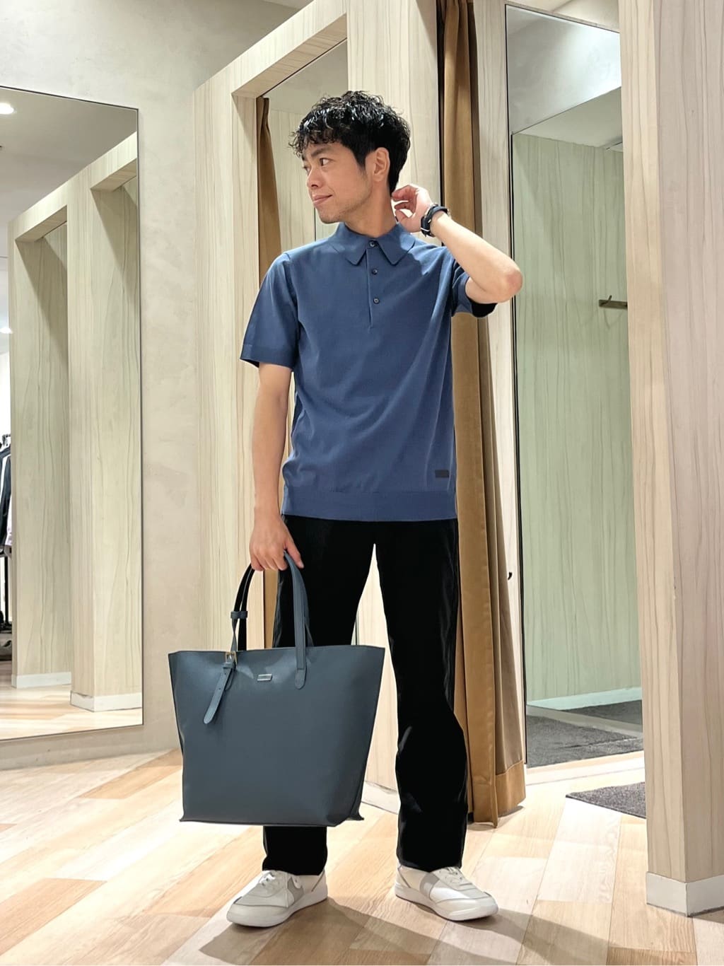 TAKEO KIKUCHIのテーラードニット ポロシャツを使ったコーディネートを紹介します。｜Rakuten Fashion(楽天ファッション／旧楽天ブランドアベニュー)5989507