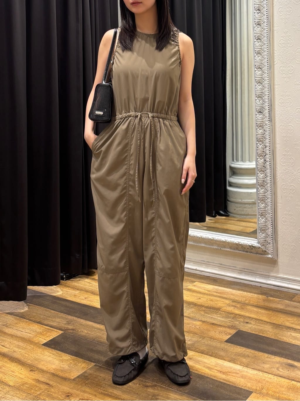 moussy | NYLON GATHER ジャンプスーツ | Rakuten Fashion(楽天