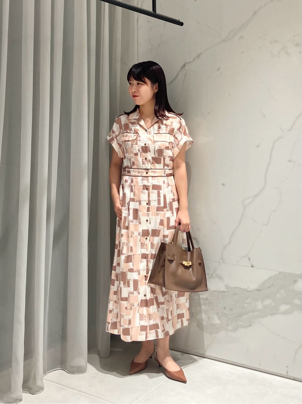 allurevilleのジオメトリックSAFARIドレスを使ったコーディネートを紹介します。｜Rakuten Fashion(楽天ファッション／旧楽天ブランドアベニュー)5991872