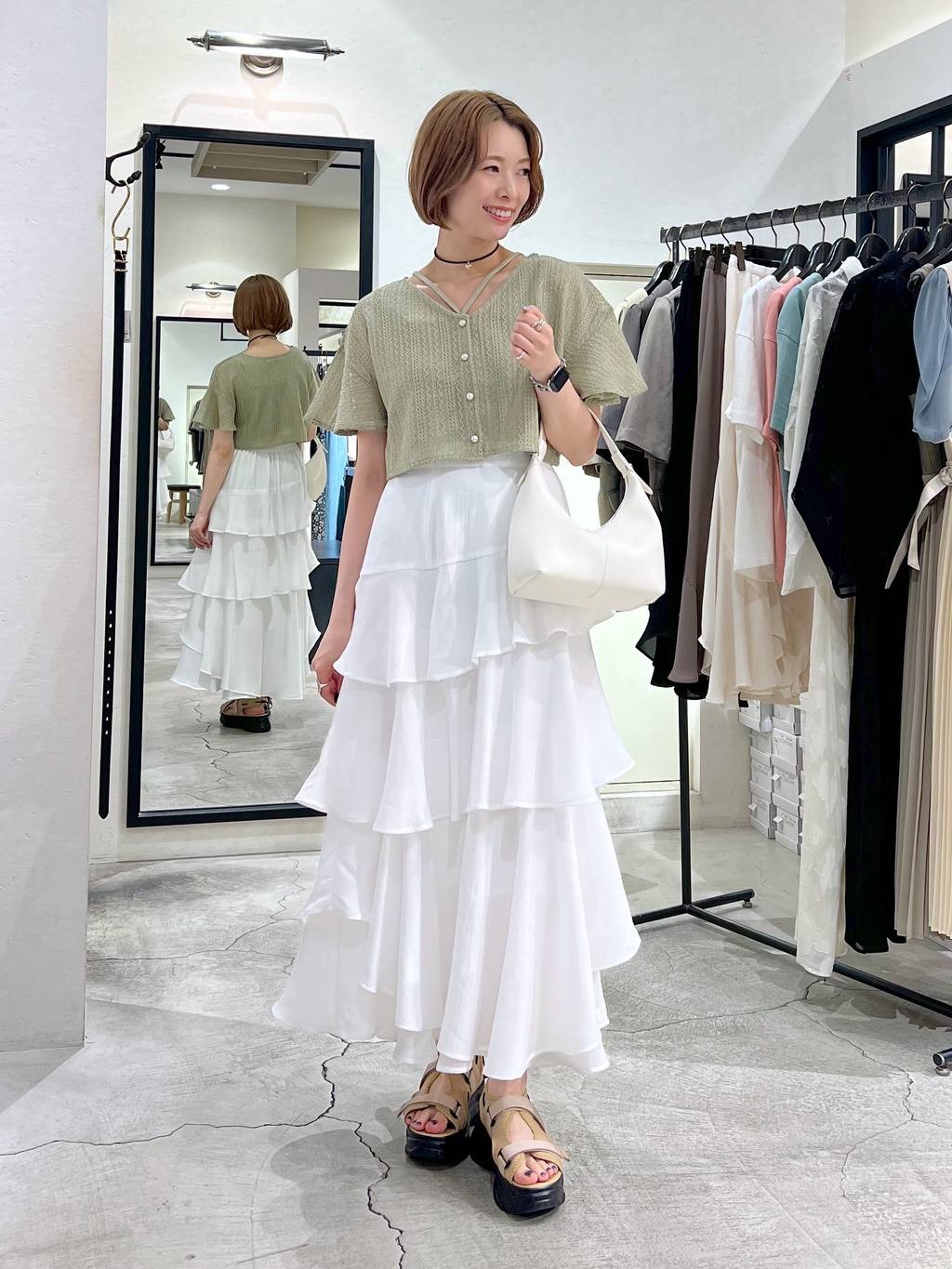 mysty womanのラッセルレースアンサンブルSSを使ったコーディネートを紹介します。｜Rakuten Fashion(楽天ファッション／旧楽天ブランドアベニュー)5992292