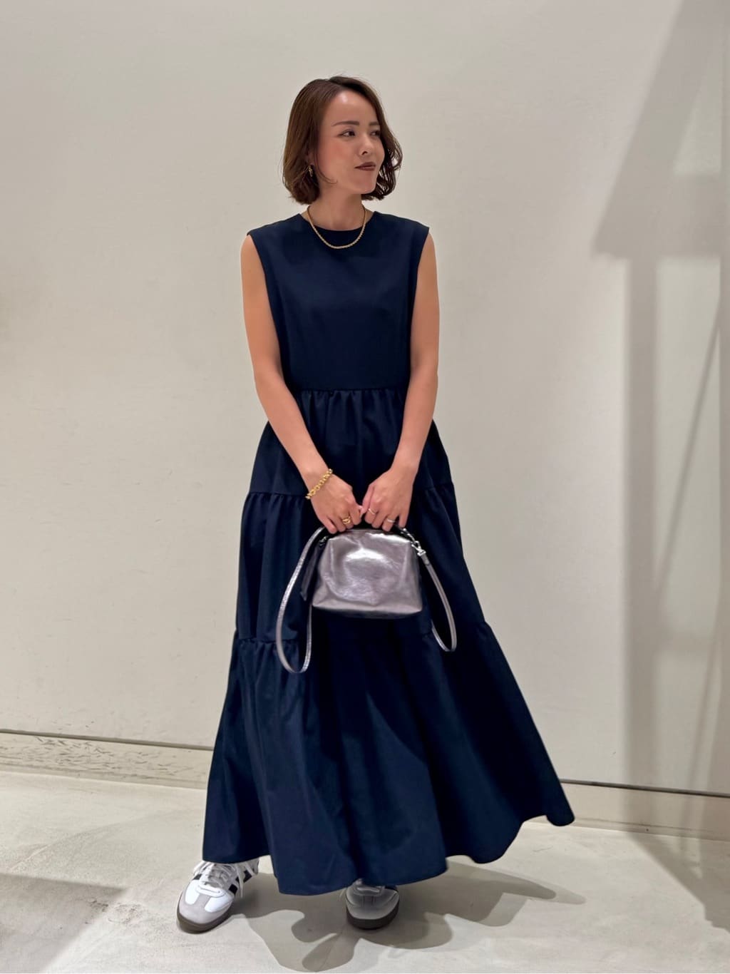 allureville | タイプライターティアードワンピース | Rakuten Fashion