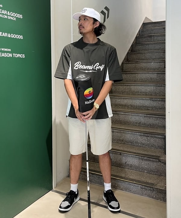 BEAMS GOLFの【別注】ELECTRIC GOLF / サイドメッシュ モック