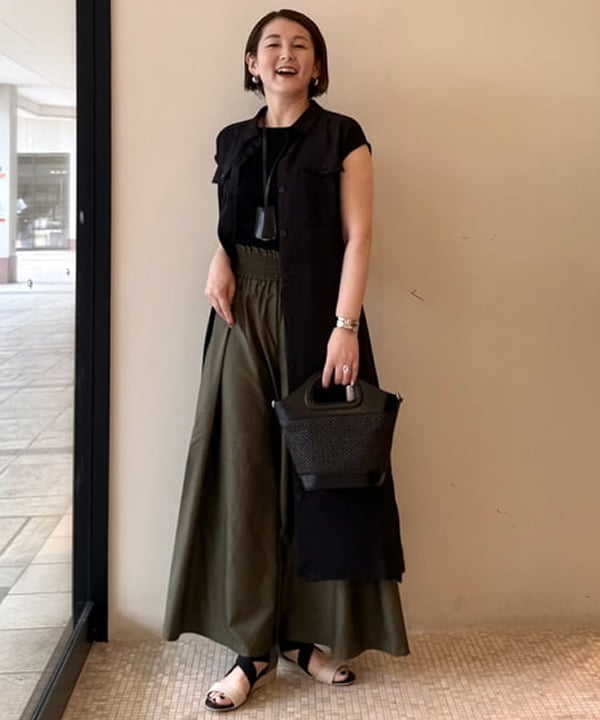 BEAMS HEARTのタック ワイドパンツを使ったコーディネートを紹介します。｜Rakuten Fashion(楽天ファッション／旧楽天ブランドアベニュー)6000481