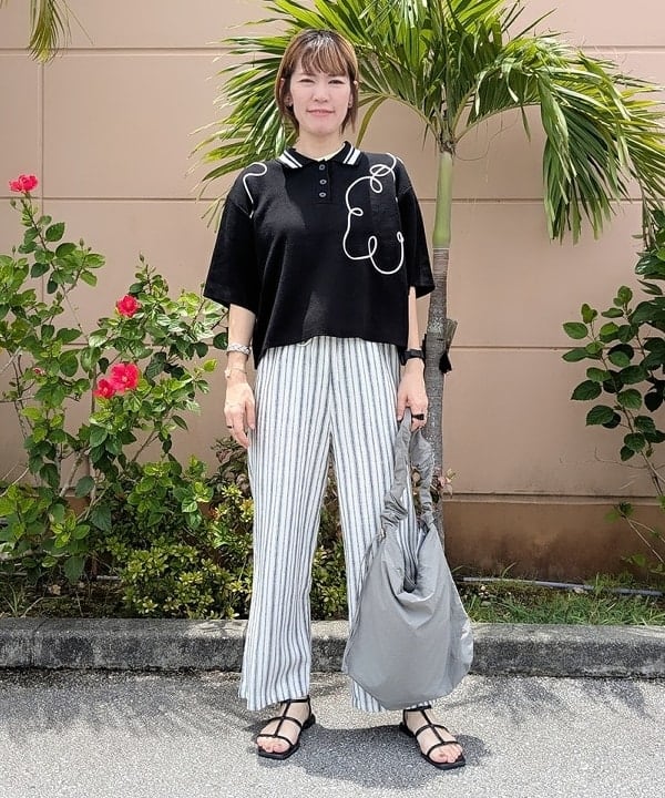 BEAMS HEARTのコード刺繍 ニットポロを使ったコーディネートを紹介します。｜Rakuten Fashion(楽天ファッション／旧楽天ブランドアベニュー)6001411