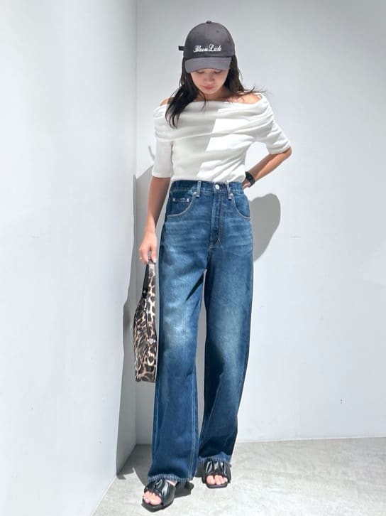 AZUL by moussy | オフショルダーリブトップス | Rakuten Fashion(楽天