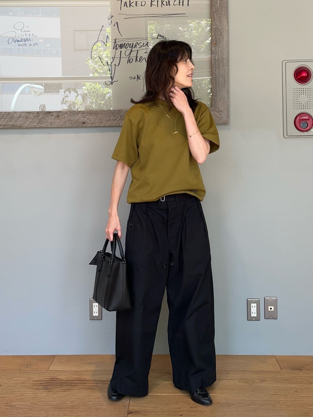 TAKEO KIKUCHIの【尾州ファブリック】 スライドパズル柄 ポンチ プルオーバーを使ったコーディネートを紹介します。｜Rakuten Fashion(楽天ファッション／旧楽天ブランドアベニュー)6001970