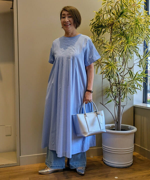 BEAMS HEARTのクレイジー フレア ワンピースを使ったコーディネートを紹介します。｜Rakuten Fashion(楽天ファッション／旧楽天ブランドアベニュー)6004052