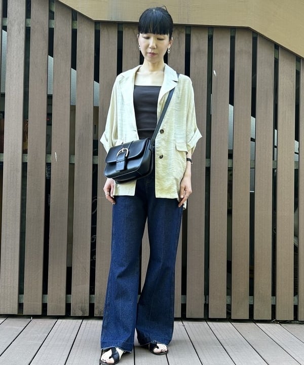 BEAMS HEARTのフレンチスリーブ ジャケット 半袖ジャケット レディースを使ったコーディネートを紹介します。｜Rakuten Fashion(楽天ファッション／旧楽天ブランドアベニュー)6006258