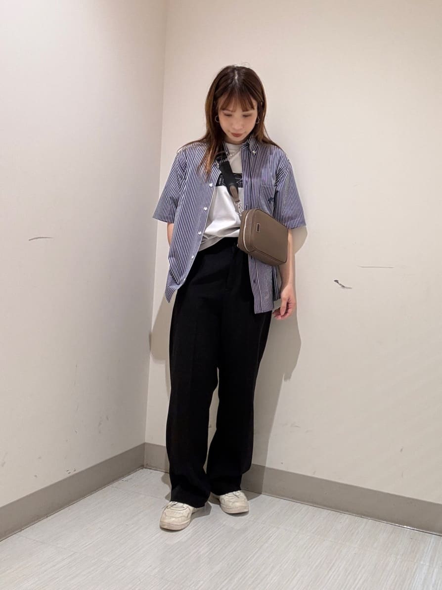 TAKEO KIKUCHIの【COOL CITY WEAR】ストライプジャージ ボタンダウンシャツ /接触冷感を使ったコーディネートを紹介します。｜Rakuten Fashion(楽天ファッション／旧楽天ブランドアベニュー)6006901