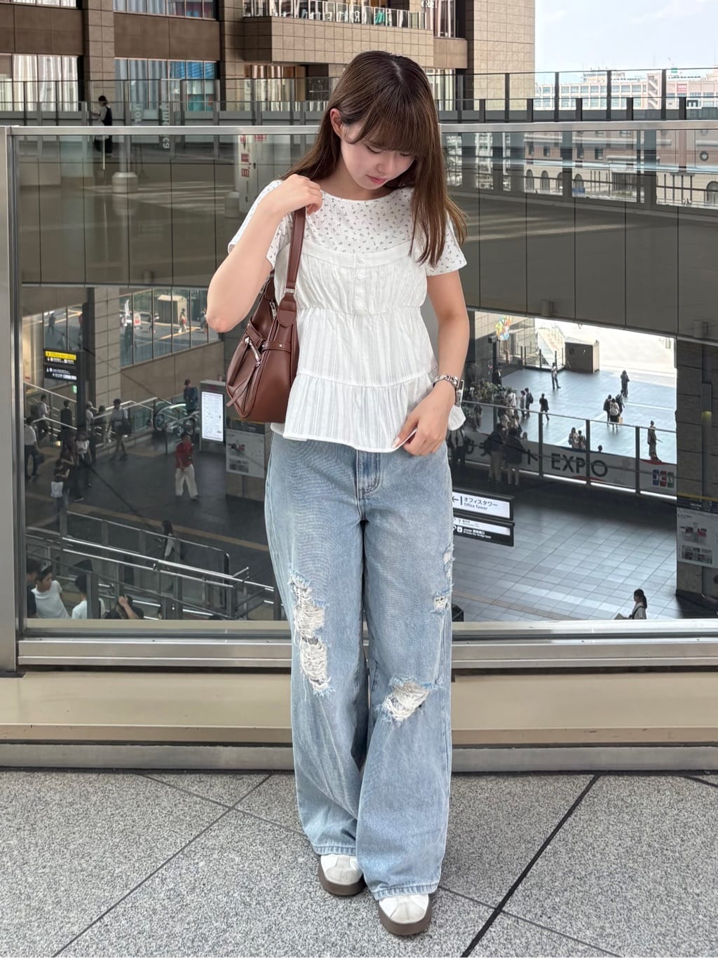 花柄針抜きカットＴＯＰＳ×からみ刺繍フレアキャミＳＥＴ 花柄針抜きカットTOPS×からみ刺繍フレアキャミSET(M OFF