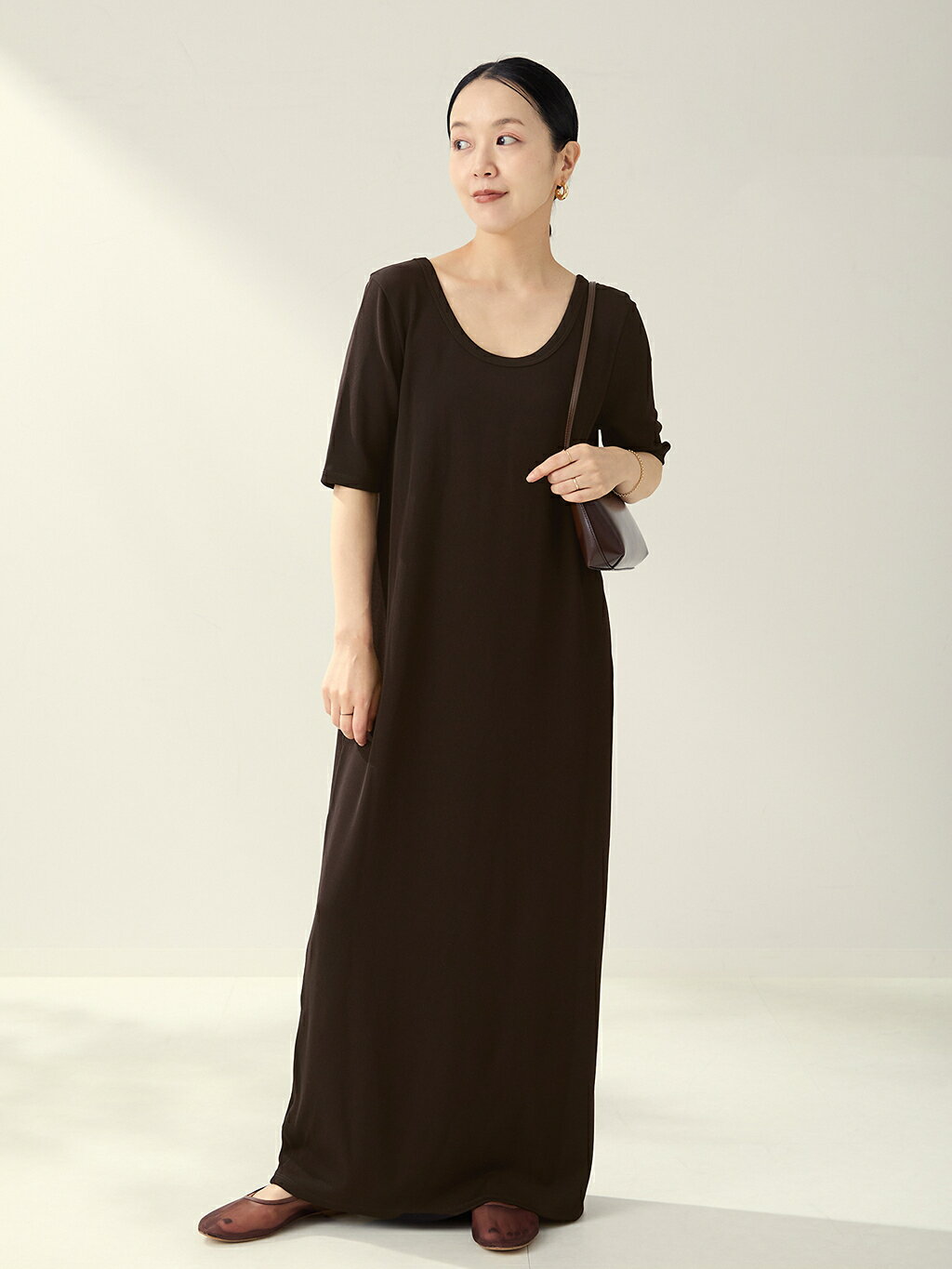 plage | 《追加》Rib ハーフスリーブ ワンピース 4 | Rakuten Fashion