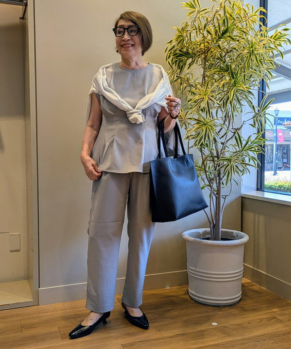 BEAMS HEARTのシアーボーダー 2WAY カーディガン(手洗い可能)を使ったコーディネートを紹介します。｜Rakuten Fashion(楽天ファッション／旧楽天ブランドアベニュー)6012630