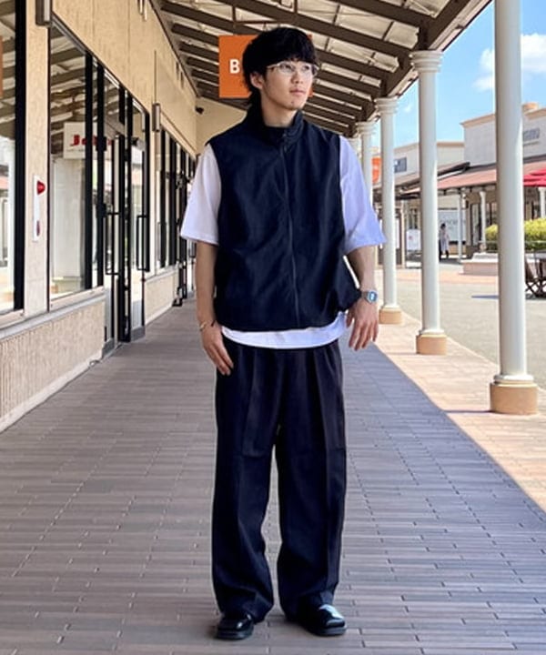 BEAMS HEARTのストライプ 2タック ワイドパンツを使ったコーディネートを紹介します。｜Rakuten Fashion(楽天ファッション／旧楽天ブランドアベニュー)6014821