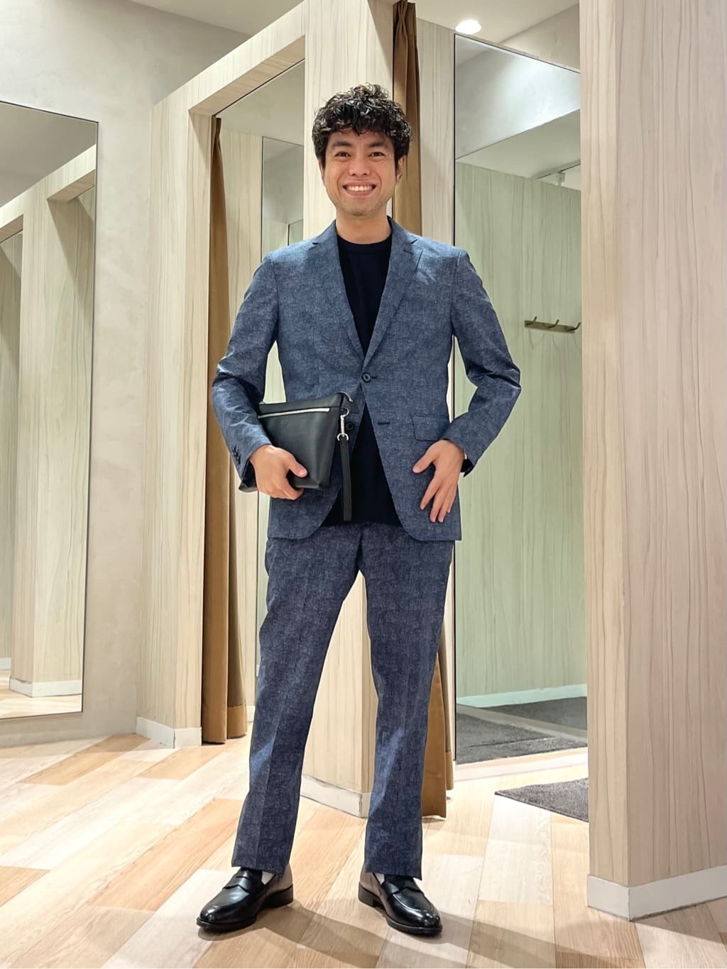 TAKEO KIKUCHIの【抗菌防臭】COOL DOTS(R)ドビープリント ジャケットを使ったコーディネートを紹介します。｜Rakuten Fashion(楽天ファッション／旧楽天ブランドアベニュー)6016584