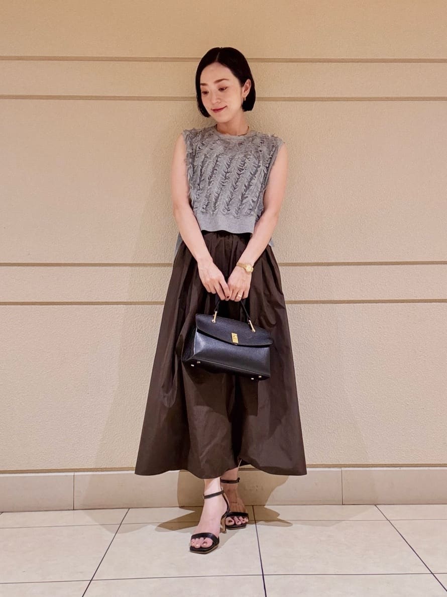 ANAYI | マイクロタフタサロペット スカート | Rakuten Fashion(楽天