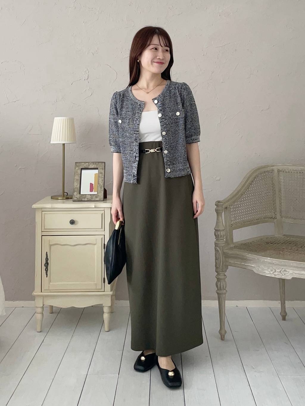 mysty womanのサマーツイードライクカーディガンSSを使ったコーディネートを紹介します。｜Rakuten Fashion(楽天ファッション／旧楽天ブランドアベニュー)6023947
