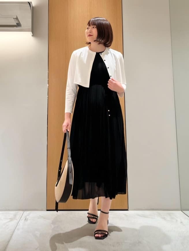 ANAYI | ナイロンジャージークロップド カーディガン | Rakuten
