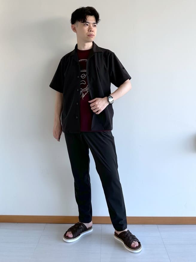 TAKEO KIKUCHIの【COOL CITY WEAR】エアートール オープンカラーシャツ /接触冷感・通気性を使ったコーディネートを紹介します。｜Rakuten Fashion(楽天ファッション／旧楽天ブランドアベニュー)6025006