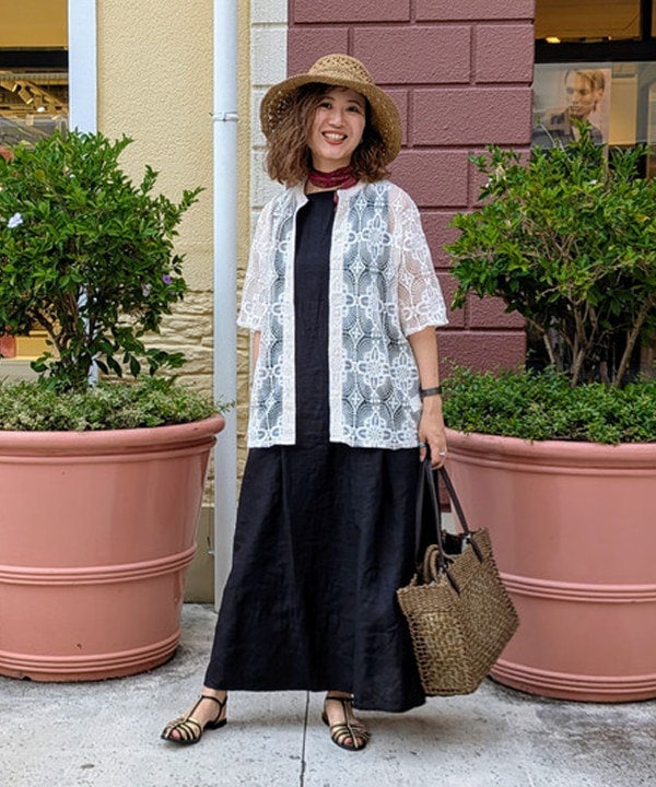 Demi-Luxe BEAMSのペーパー スカシハット レディース 帽子を使ったコーディネートを紹介します。｜Rakuten Fashion(楽天ファッション／旧楽天ブランドアベニュー)6025883