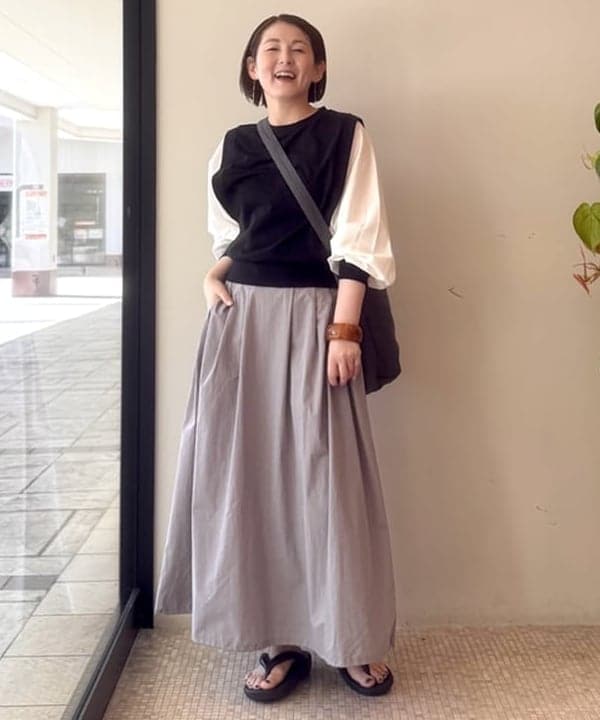 BEAMS HEARTのふんわり袖 異素材 プルオーバーを使ったコーディネートを紹介します。｜Rakuten Fashion(楽天ファッション／旧楽天ブランドアベニュー)6025894