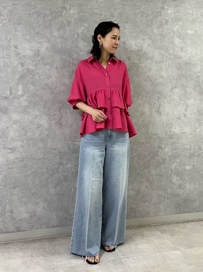 GRACE CONTINENTALのティアードシャツチュニックを使った