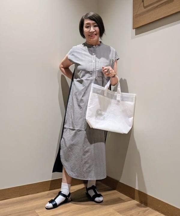 BEAMS HEARTのストライプ * カットワンピースを使ったコーディネートを紹介します。｜Rakuten Fashion(楽天ファッション／旧楽天ブランドアベニュー)6027959