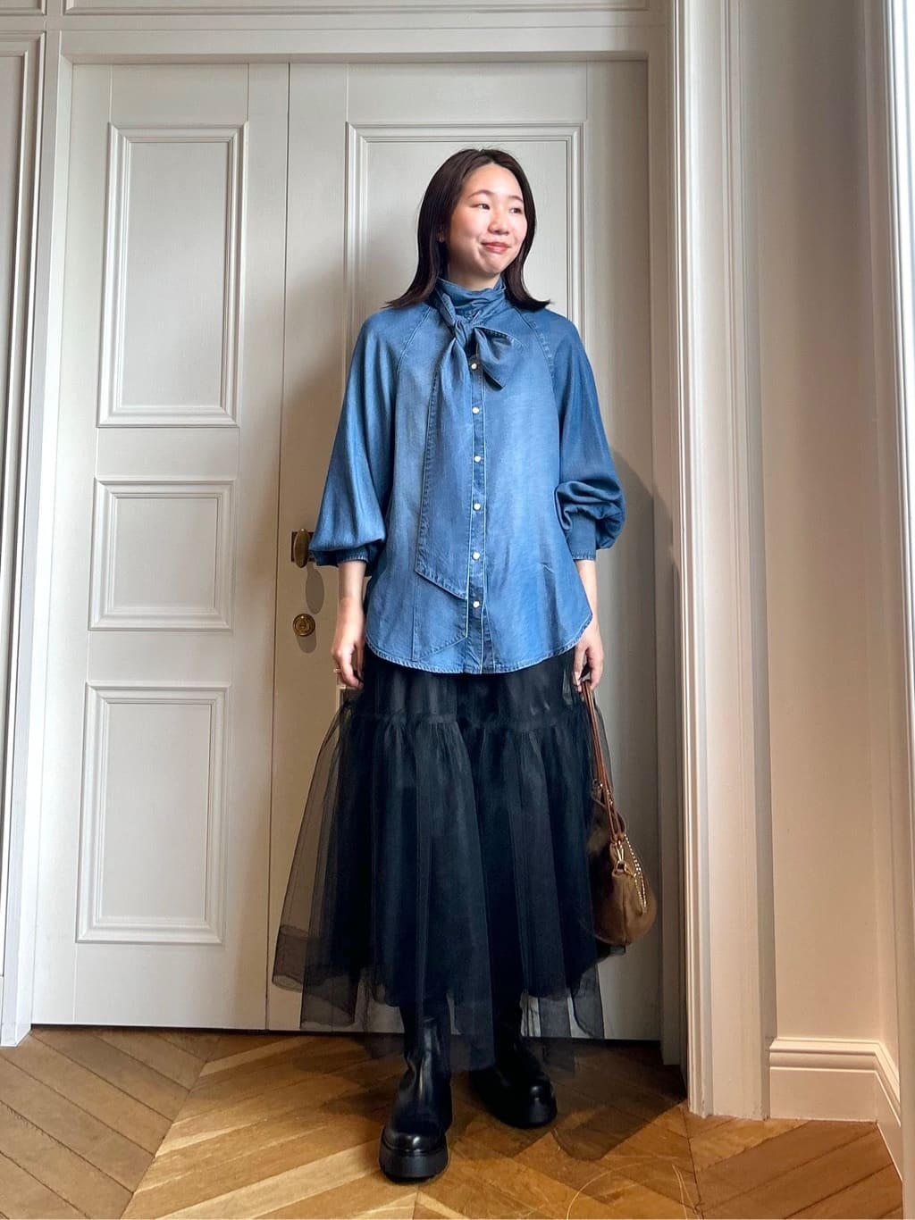 allurevilleの【allureville*CORSO ROMA 9】サイドゴアショートブーツを使ったコーディネートを紹介します。｜Rakuten Fashion(楽天ファッション／旧楽天ブランドアベニュー)6028828