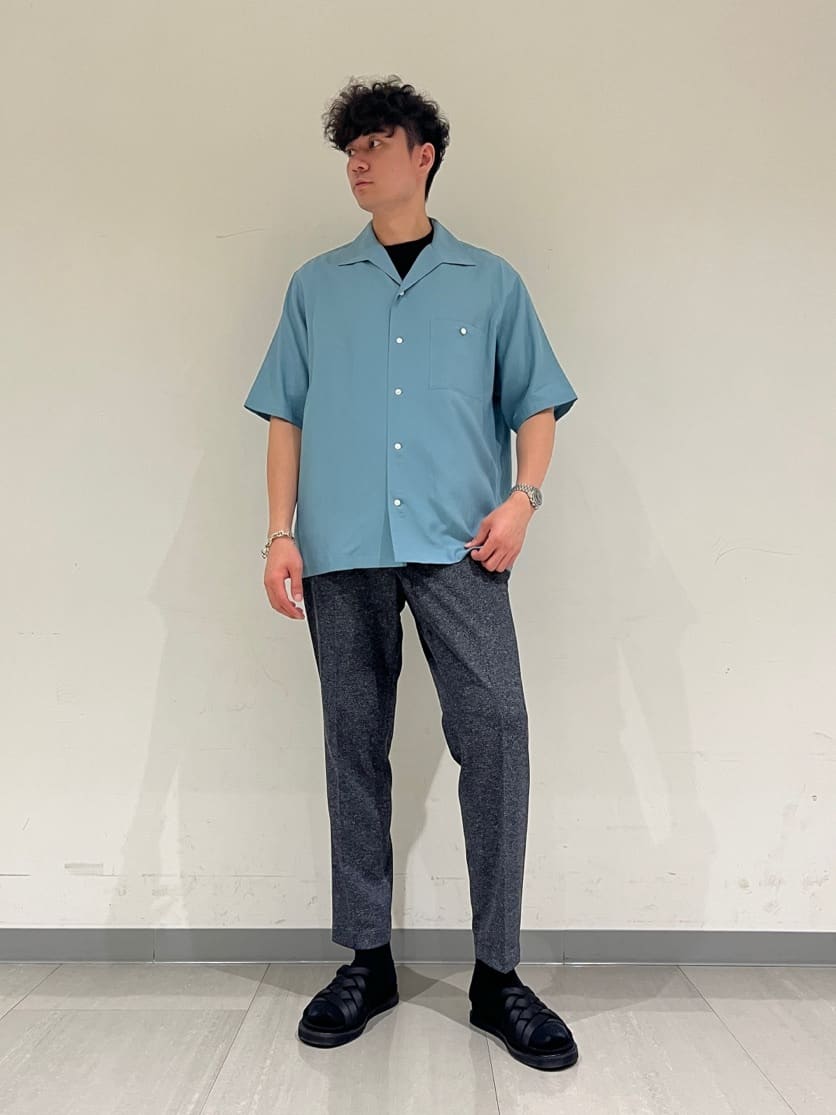 TAKEO KIKUCHIの【抗菌防臭】尾州 リネンブレンド ハニカムメッシュ パンツを使ったコーディネートを紹介します。｜Rakuten Fashion(楽天ファッション／旧楽天ブランドアベニュー)6029586