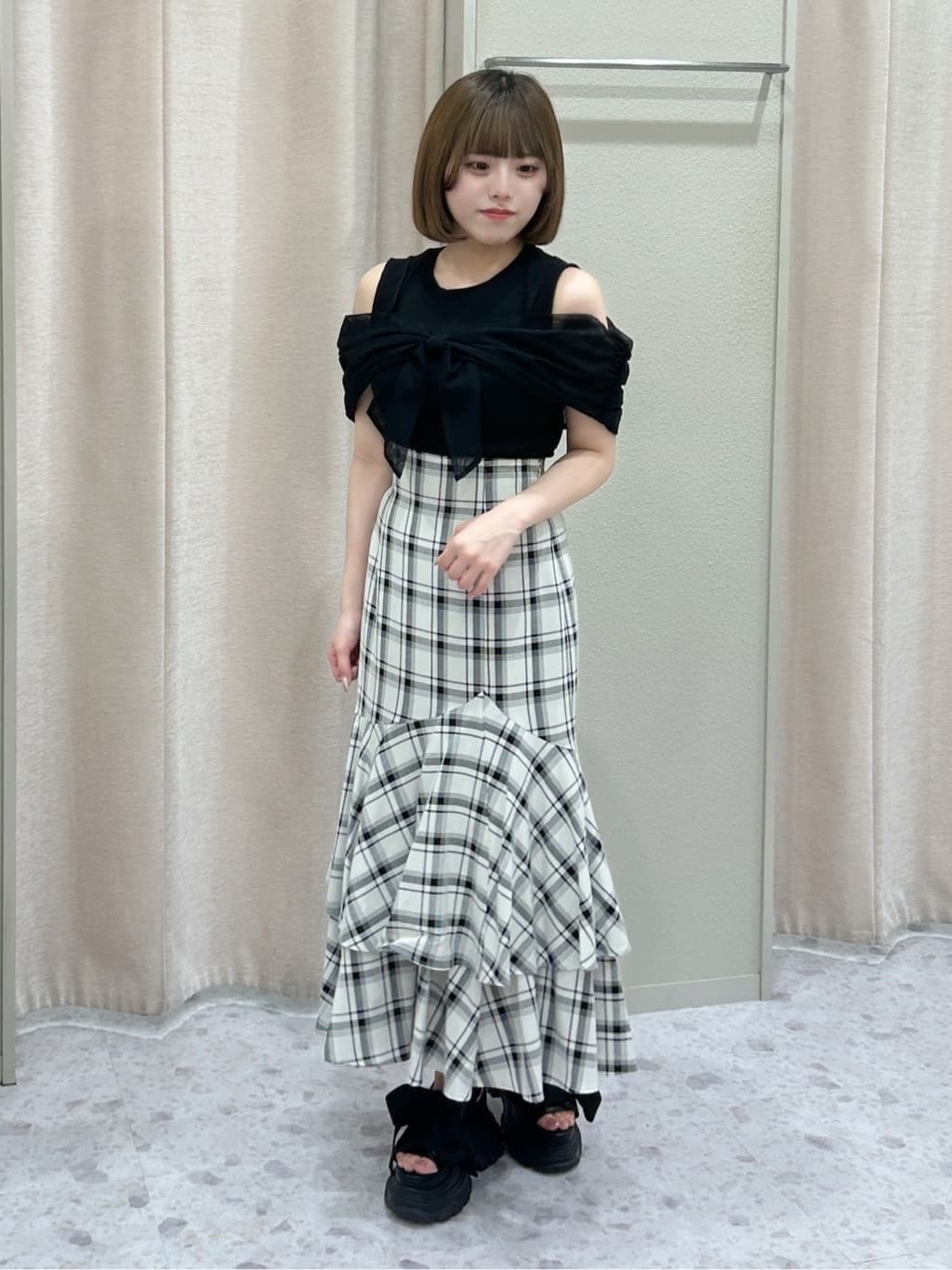 WILLSELECTION | ティアードヘムマーメイドスカート | Rakuten Fashion