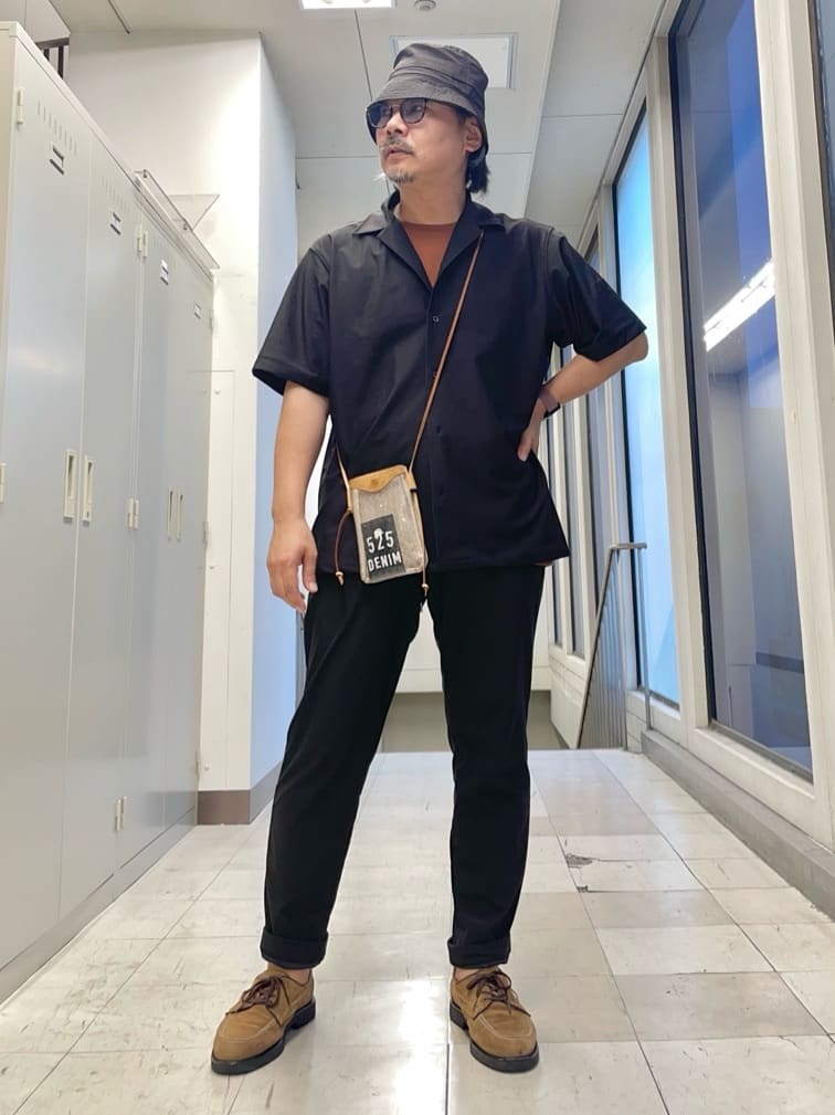 TAKEO KIKUCHIの【COOL CITY WEAR】エアートール オープンカラーシャツ /接触冷感・通気性を使ったコーディネートを紹介します。｜Rakuten Fashion(楽天ファッション／旧楽天ブランドアベニュー)6032045