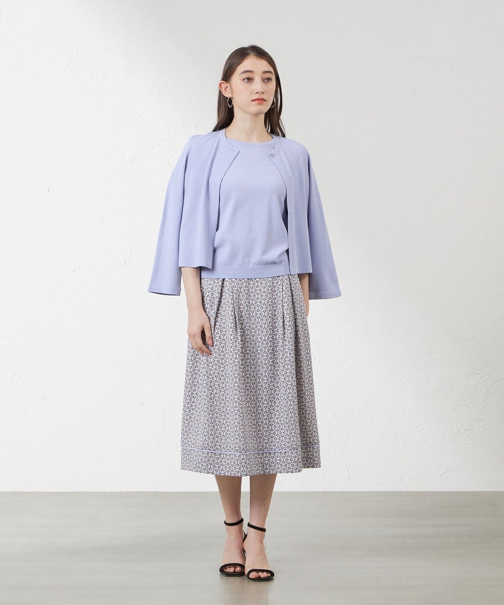 AMACAのライトレーヨンストレッチニットTボレロを使ったコーディネートを紹介します。｜Rakuten Fashion(楽天ファッション／旧楽天ブランドアベニュー)6033394