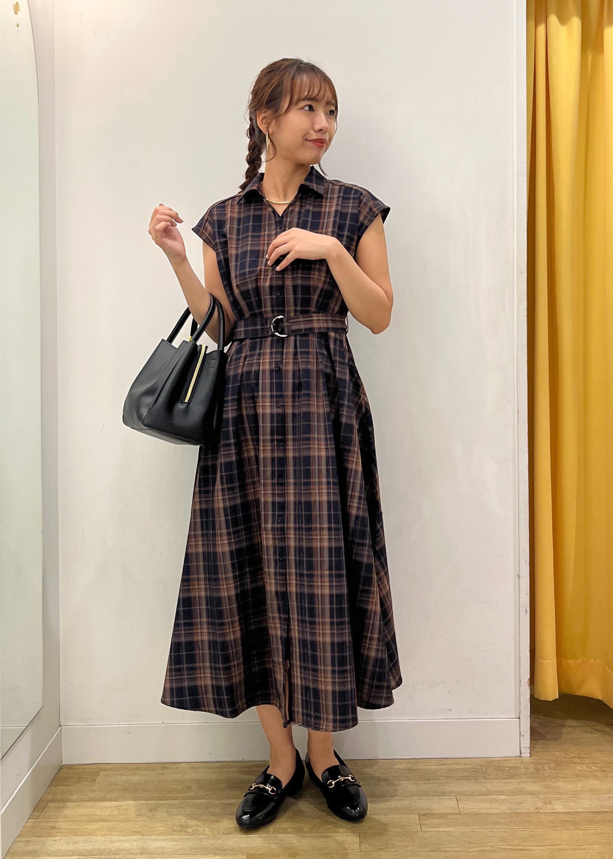 ROPE' PICNICのウエストタックチェックアソートワンピースを使ったコーディネートを紹介します。｜Rakuten Fashion(楽天ファッション／旧楽天ブランドアベニュー)6052942